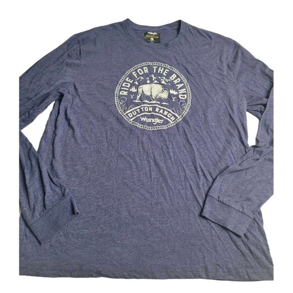 3253 Wrangler‎ Yellowstone Long Sleeve T-Shirt Men's XL - Picture 1 of 6